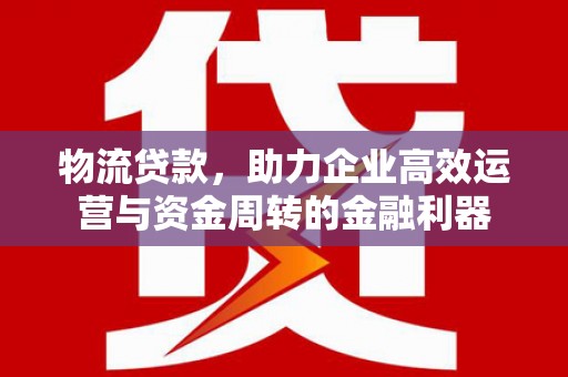冷水江物流贷款，助力企业高效运营与资金周转的金融利器