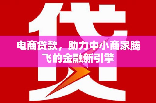 康县电商贷款，助力中小商家腾飞的金融新引擎