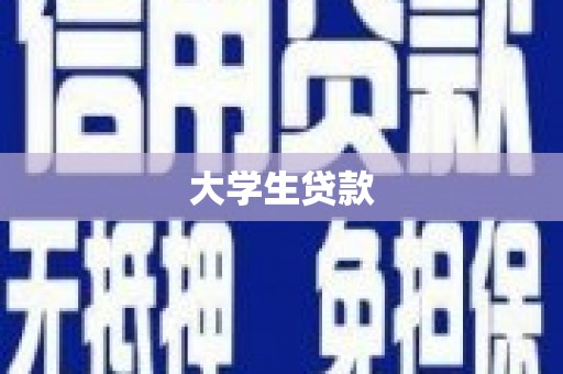 资阳大学生贷款