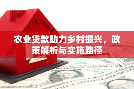 剑河农业贷款助力乡村振兴，政策解析与实施路径