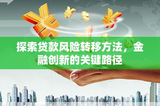 修文探索贷款风险转移方法，金融创新的关键路径
