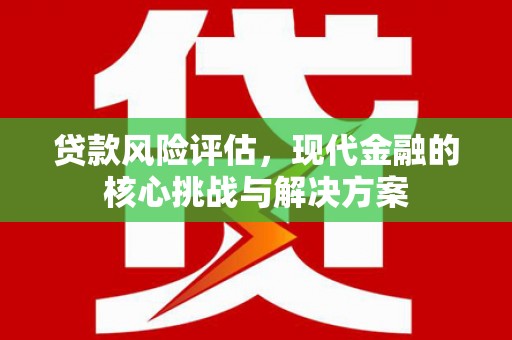鹿泉贷款风险评估，现代金融的核心挑战与解决方案