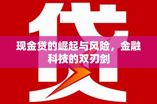 长安现金贷的崛起与风险，金融科技的双刃剑