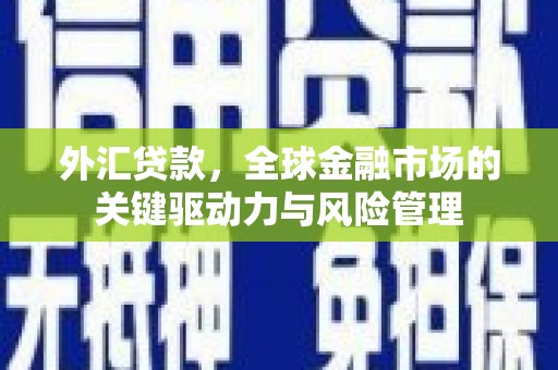富川外汇贷款，全球金融市场的关键驱动力与风险管理