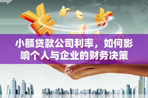 沙洋小额贷款公司利率，如何影响个人与企业的财务决策