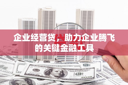 高安企业经营贷，助力企业腾飞的关键金融工具