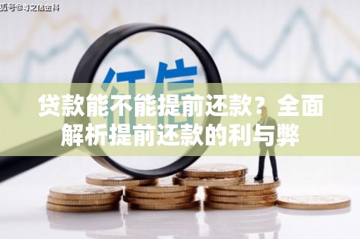 巍山贷款能不能提前还款？全面解析提前还款的利与弊