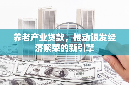 郾城养老产业贷款，推动银发经济繁荣的新引擎